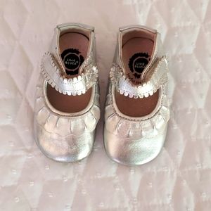 Girl's Livie & Luca Silver Mary Jane shoes